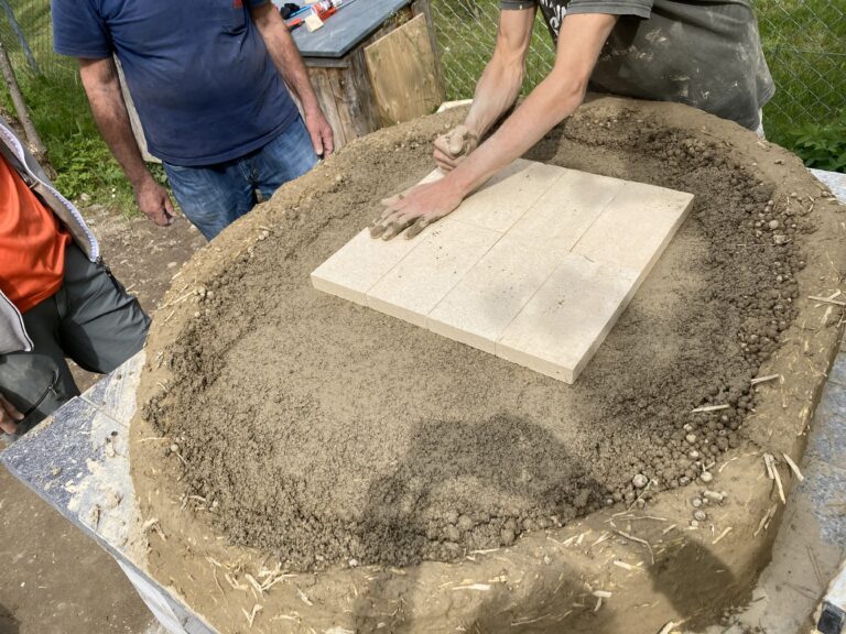Backfläche im Bau