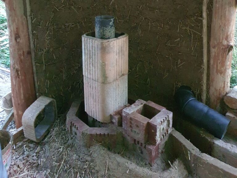 Rocket Stove Innenleben