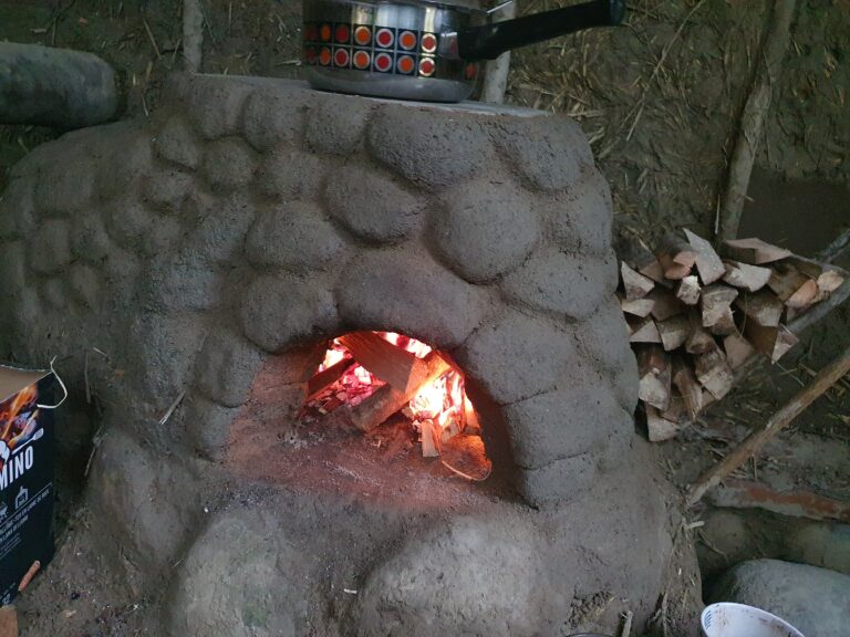 erstes Trocknungsfeuer
